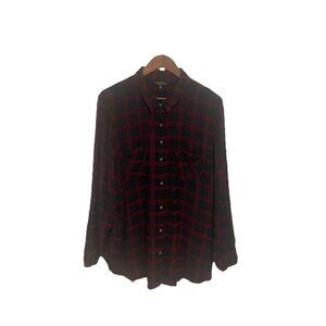 Lucky Brand Button Down Long Sleeve Plaid Flannel Women’s Size 3X